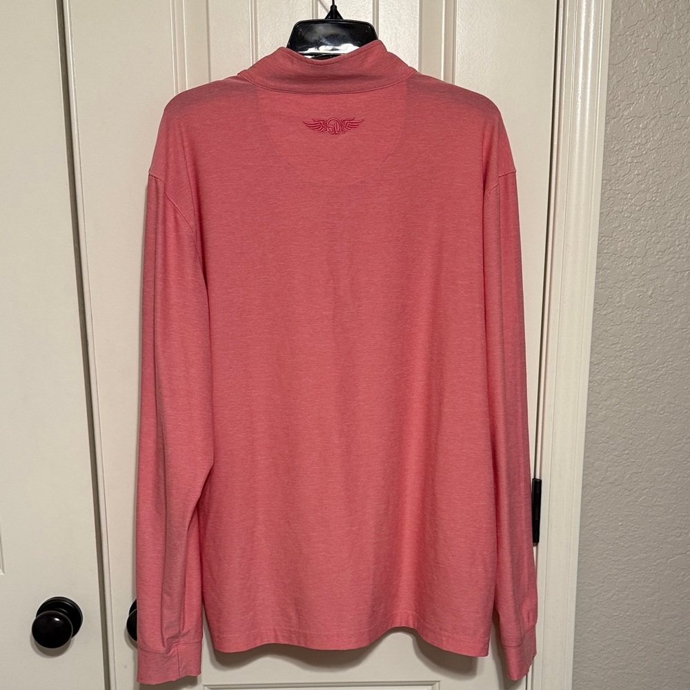 Straight Down Pink Quarter-Zip Pullover Large - image 4